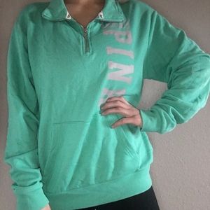 Victoria's Secret PINK Half Zip Sweatshirt